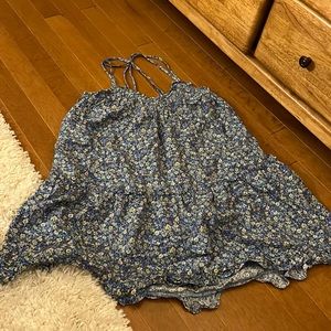 Floral mini dress with pockets